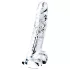 Lovetoy Flawless Clear - dildo com ventosa - 19cm - transparente