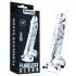 Lovetoy Flawless Clear - dildo com ventosa - 19cm - transparente