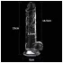 Lovetoy Flawless Clear - dildo com ventosa - 19cm - transparente