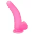 Lovetoy - dildo com ventosa - 20cm - jelly rosa