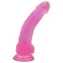 Lovetoy - dildo com ventosa - 20cm - jelly rosa