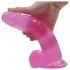 Lovetoy - dildo com ventosa - 20cm - jelly rosa