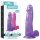 Lovetoy - dildo com ventosa - 20cm - roxo