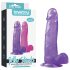 Lovetoy - dildo com ventosa - 20cm - roxo