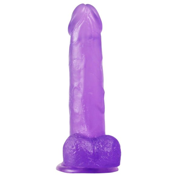 Lovetoy - dildo com ventosa - 20cm - roxo