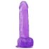 Lovetoy - dildo com ventosa - 20cm - roxo