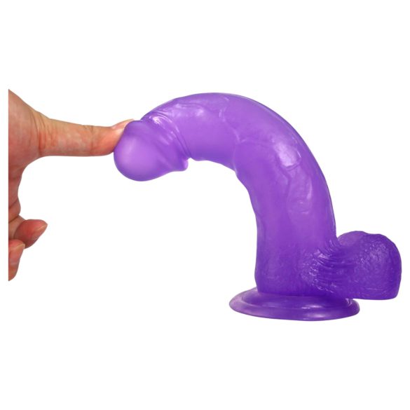 Lovetoy - dildo com ventosa - 20cm - roxo