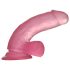 Lovetoy - Dildo com ventosa - 15cm - jelly rosa