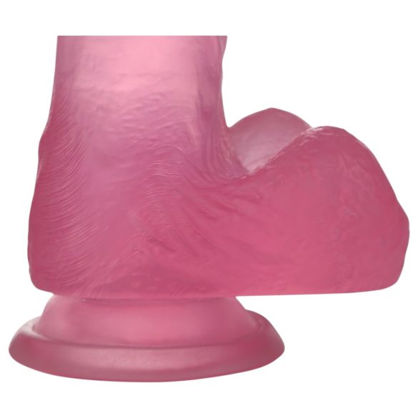 Lovetoy - Dildo com ventosa - 15cm - jelly rosa
