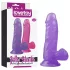 Lovetoy - dildo com ventosa - 15cm - roxo