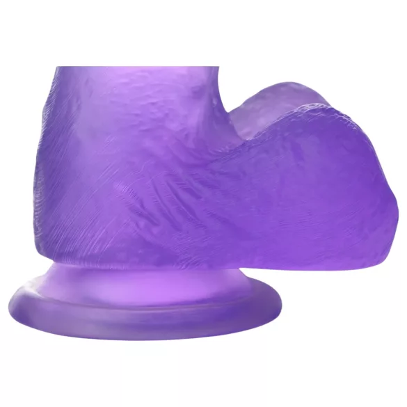 Lovetoy - dildo com ventosa - 15cm - roxo