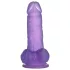Lovetoy - dildo com ventosa - 15cm - roxo