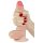 Lovetoy Sliding-Skin - dildo realístico dupla camada - 18cm - cor natural