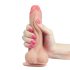 Lovetoy Sliding-Skin - dildo realístico dupla camada - 18cm - cor natural