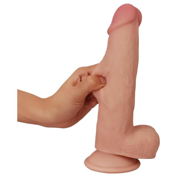 Lovetoy Sliding-Skin - dildo realista dupla camada - 21cm - cor natural