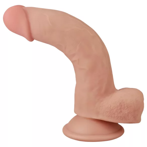 Lovetoy Sliding-Skin - dildo realista dupla camada - 21cm - cor natural