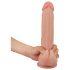 Lovetoy Sliding-Skin - dildo realista duplo revestimento - 23cm cor natural