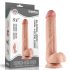 Lovetoy Sliding-Skin - dildo realista duplo revestimento - 23cm cor natural