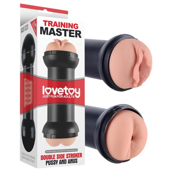Lovetoy - masturbador vagina e ânus - cor natural
