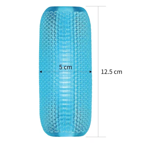 Lovetoy Training Master - masturbador estriado de 2 lados (azul)