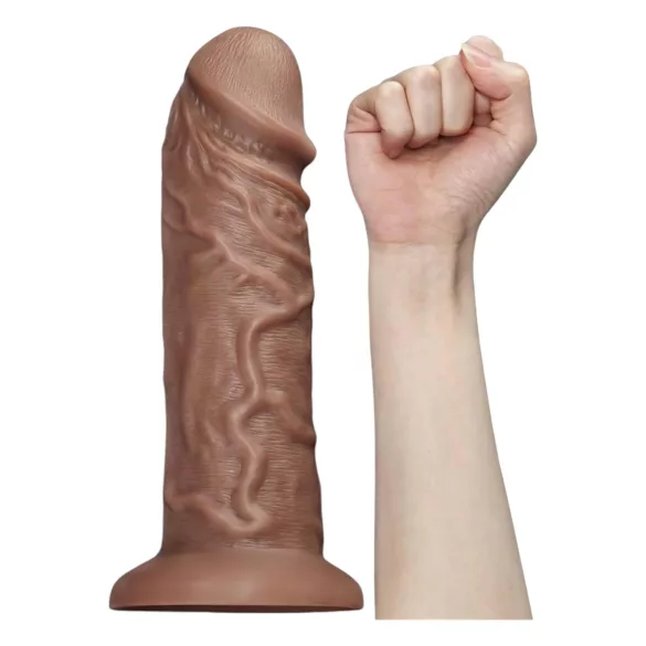 Lovetoy Chubby - dildo realista com ventosa - 25cm - cor natural