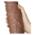Lovetoy Chubby - dildo realista com ventosa - 25cm - cor natural