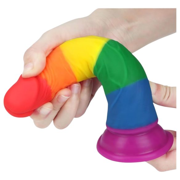 Lovetoy Prider - dildo realístico - 19cm - arco-íris