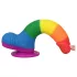 Lovetoy Prider - dildo realista com escroto - 20cm - arco-íris