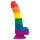 Lovetoy Prider - dildo realista silicone - 19cm - arco-íris