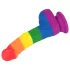 Lovetoy Prider - dildo realista silicone - 19cm - arco-íris