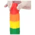Lovetoy Prider - dildo realista silicone - 19cm - arco-íris