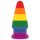 Lovetoy Prider - plug anal - 15cm - arco-íris