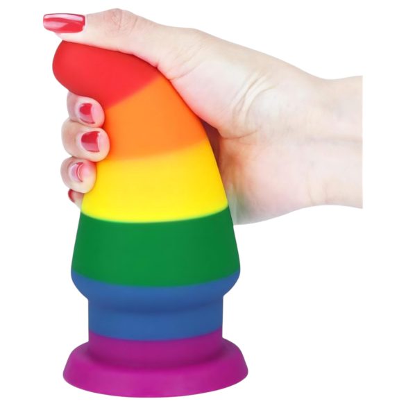 Lovetoy Prider - plug anal - 15cm - arco-íris