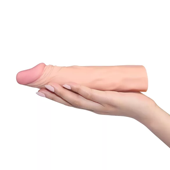 Lovetoy Pleasure X-tender - capa peniana - 19cm - cor natural