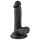 Mr. Rude - dildo realístico com ventosa e escroto - 17cm preto