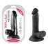 Mr. Rude - dildo realístico com ventosa e escroto - 17cm preto