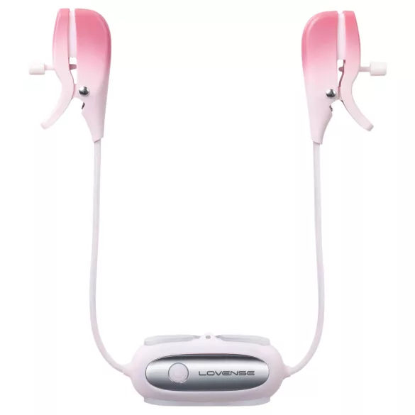 Lovense Gemini - Vibrador de mamilos com pinça controlado por app (rosa)