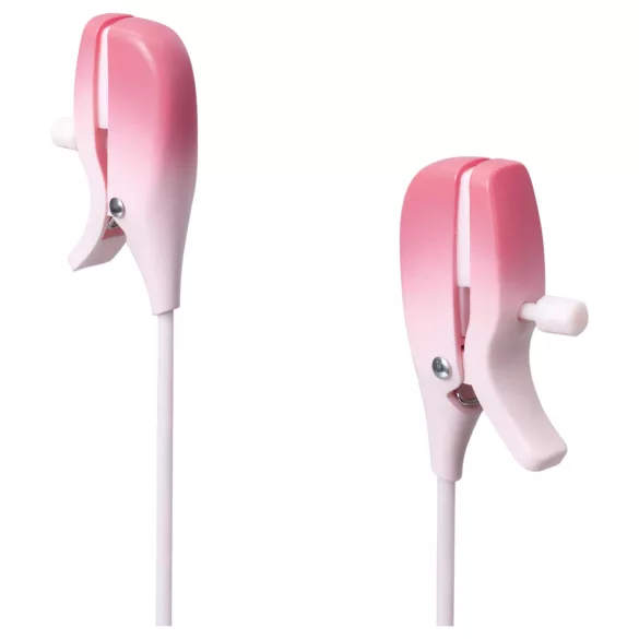 Lovense Gemini - Vibrador de mamilos com pinça controlado por app (rosa)