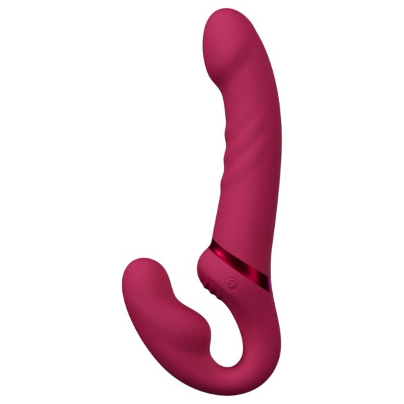 Lovense Lapis - vibrador strapless recarregável sem alça - vermelho