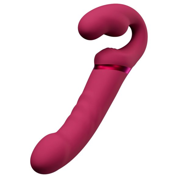 Lovense Lapis - vibrador strapless recarregável sem alça - vermelho