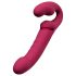 Lovense Lapis - vibrador strapless recarregável sem alça - vermelho