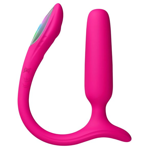 Lovense - vibrador anal com controle app - silicone rosa