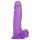 Tracy's Dog - dildo com ventosa e escroto - silicone roxo