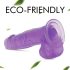 Tracy's Dog - dildo com ventosa e escroto - silicone roxo