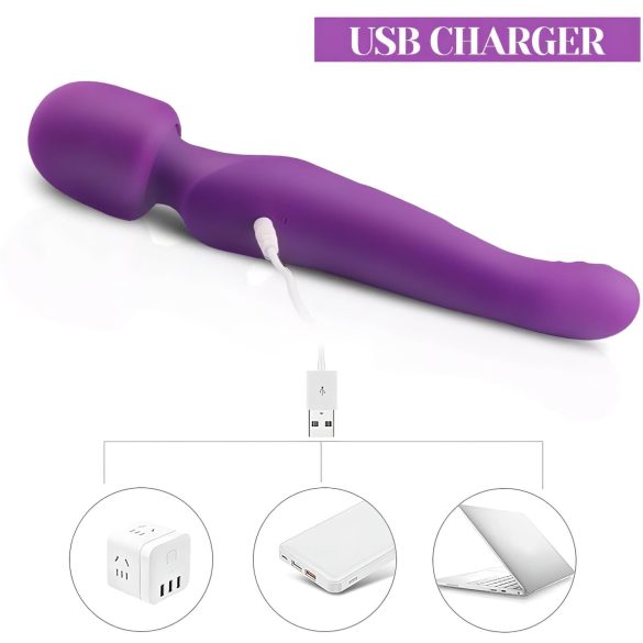 Tracy's Dog - vibrador massageador pulsatório - silicone roxo