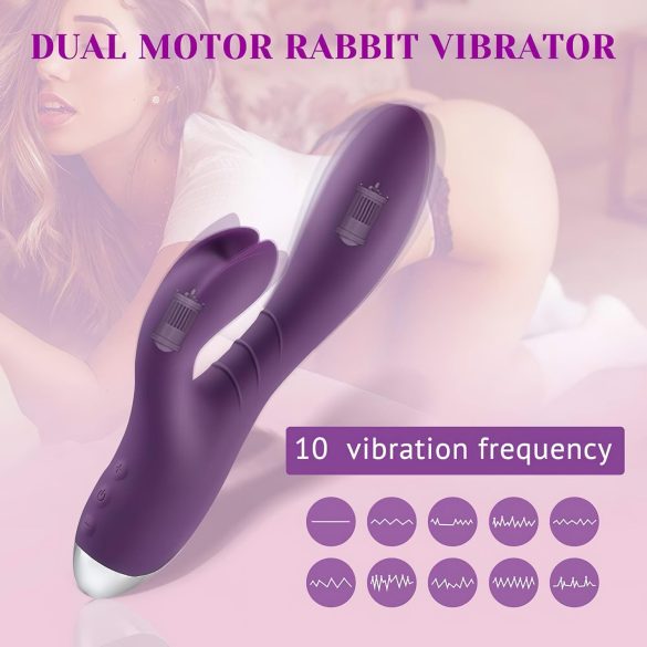 Tracy's Dog Rabbit - vibrador rabbit com estimulador clitoriano - silicone lilás