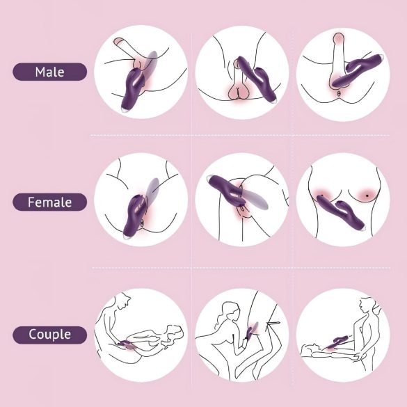 Tracy's Dog Rabbit - vibrador rabbit com estimulador clitoriano - silicone lilás