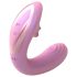 Tracy's Dog OG Lick - vibrador ponto G e estimulador clitóris - silicone rosa