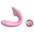 Tracy's Dog OG Lick - vibrador ponto G e estimulador clitóris - silicone rosa
