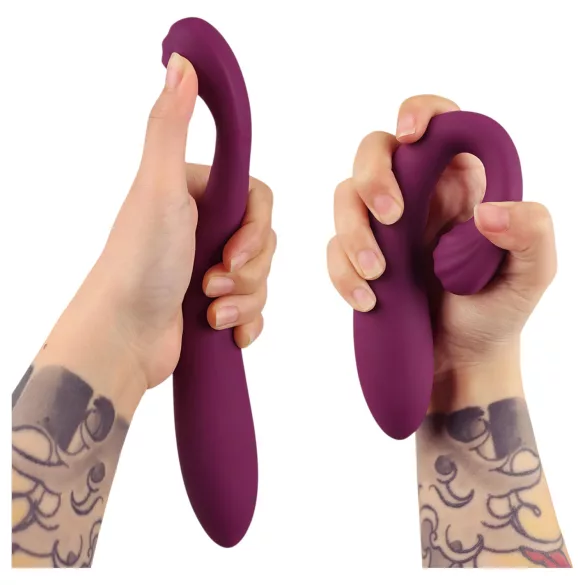 Tracy's Dog OG 3 - vibrador ponto G e sugador clitóris - silicone roxo